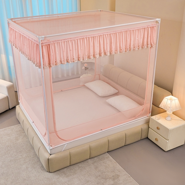 91家纺网 家纺一手货源 找家纺 梦尔佳蚊帐2025新款TU绣花蚊帐-859窈窕淑女系列 温馨如玉