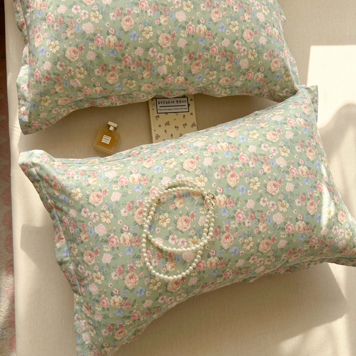 91家纺网 家纺一手货源 找家纺 百寐 2025新款13372全棉信封印花枕套单人 繁华梦