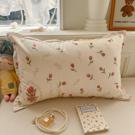 91家纺网 家纺一手货源 找家纺 （总）百寐 2025新款13372全棉信封印花枕套单人
