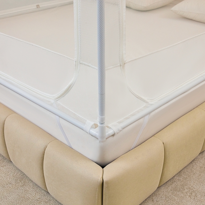 91家纺网 家纺一手货源 找家纺 梦尔佳蚊帐2025新款TU绣花蚊帐-859窈窕淑女系列 宛如白霞