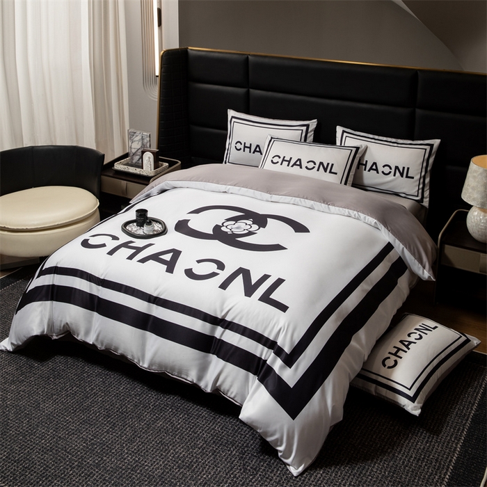 91家纺网 家纺一手货源 找家纺 色鬼布艺 2025新款水洗真丝四件套水洗冰丝数码印花四件套 山茶花-白