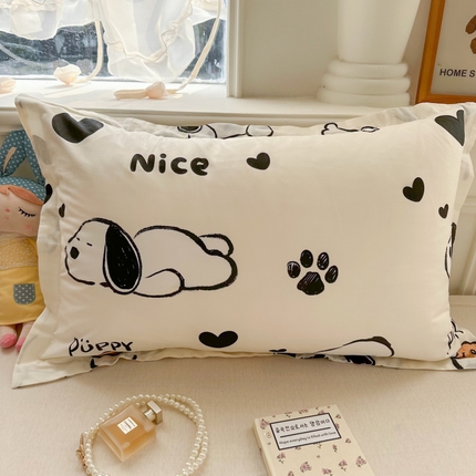 91家纺网 家纺一手货源 找家纺 （总）百寐 2025新款13372全棉信封印花枕套单人