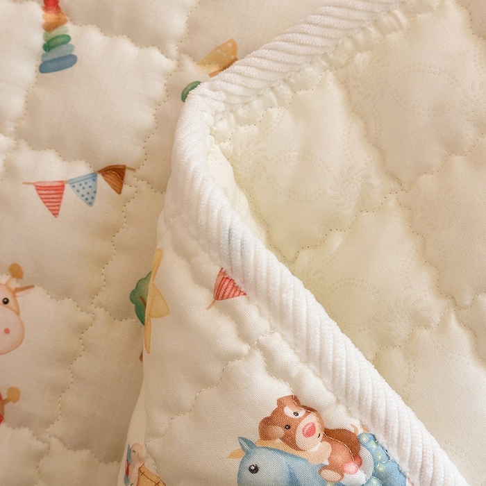 91家纺网 家纺一手货源 找家纺 嗨生活 2025新款7A抗菌全棉双层纱床垫 床褥 幼儿园床垫 儿童床垫 支持定做  玩具屋