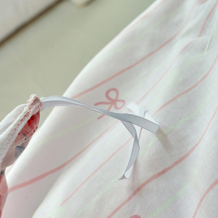 91家纺网 家纺一手货源 找家纺 珂博家纺 2025新款12868全棉纯棉小清新印花四件套 花馨之梦