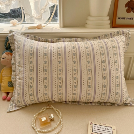 91家纺网 家纺一手货源 找家纺 （总）百寐 2025新款13372全棉信封印花枕套单人