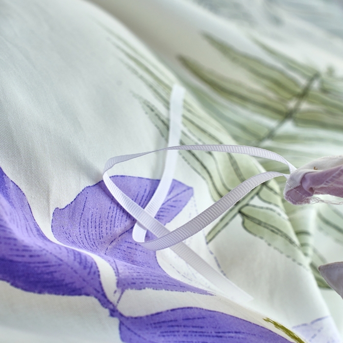 91家纺网 家纺一手货源 找家纺 珂博家纺 2025新款12868全棉纯棉小清新印花四件套 花梦绮境