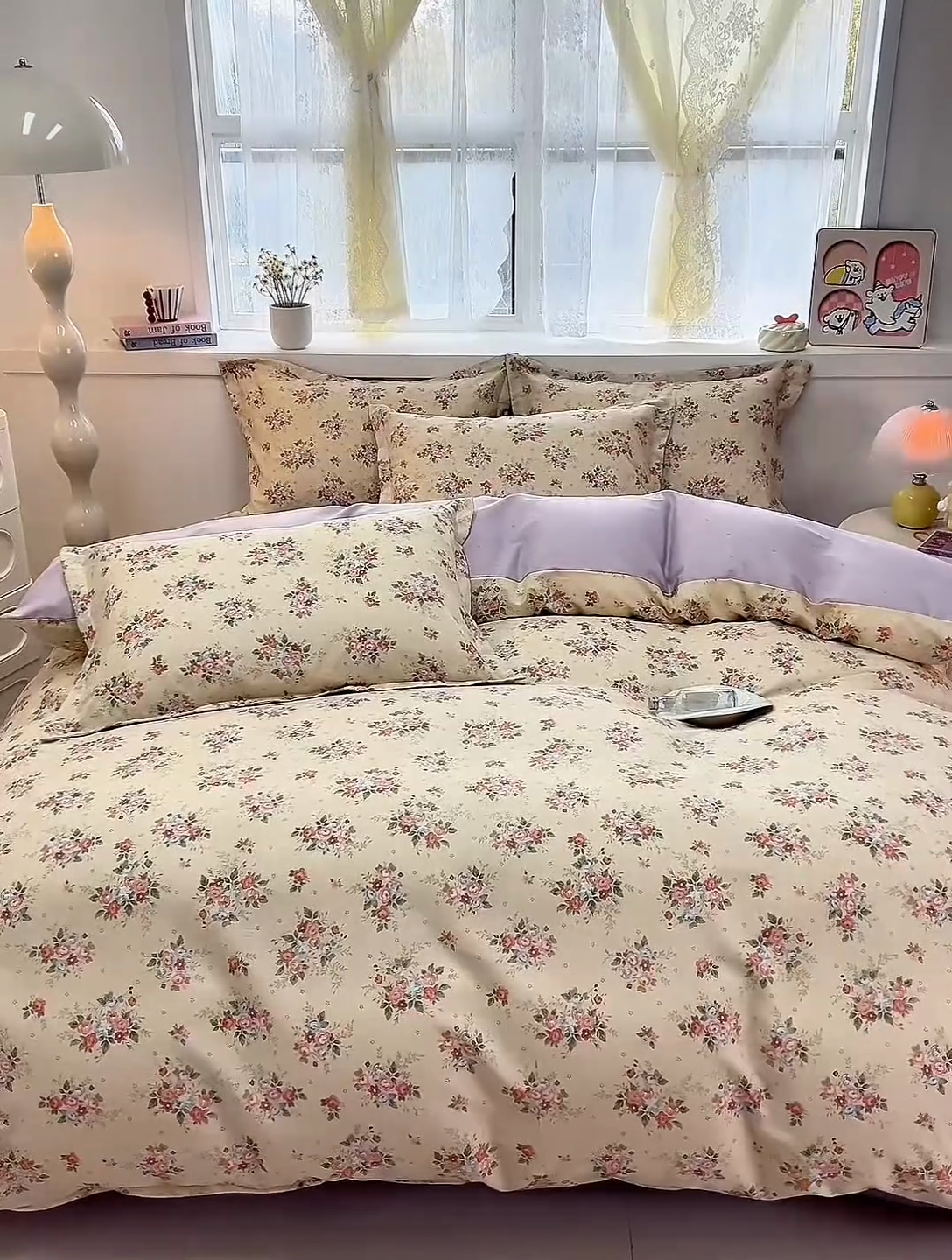 91家纺网 家纺一手货源 找家纺 （总）珂博家纺 2025新款12868全棉纯棉小清新印花四件套