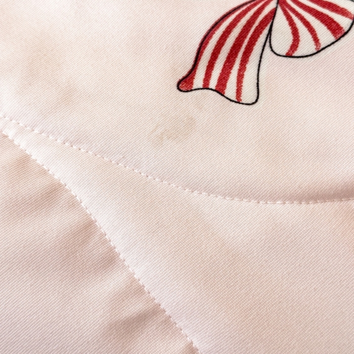 91家纺网 家纺一手货源 找家纺 仁凯家纺 2025新款针织棉双层纱棉花夏凉被【百分百新疆棉花填充包检测（提供买家秀）】 粉色蝴蝶结