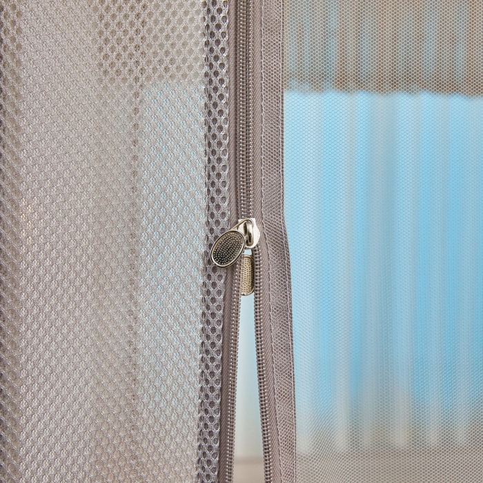 91家纺网 家纺一手货源 找家纺 梦尔佳蚊帐2025新款TU绣花蚊帐-859窈窕淑女系列 高雅银灰