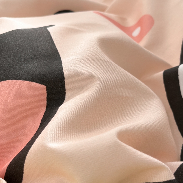 91家纺网 家纺一手货源 找家纺 金爱家 2025新款喜洋洋纯棉数码印花系列四件套 懒洋洋