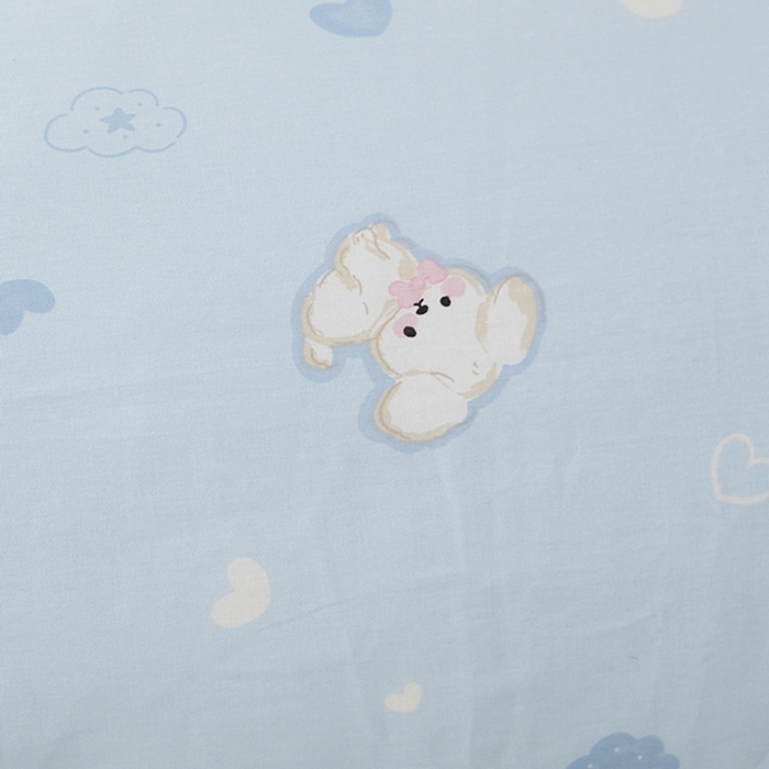 91家纺网 家纺一手货源 找家纺 翎盈家纺 2025新款纯棉小清新双人枕套 哈基米