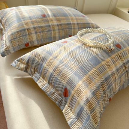 91家纺网 家纺一手货源 找家纺 （总）百寐 2025新款13372全棉信封印花枕套单人