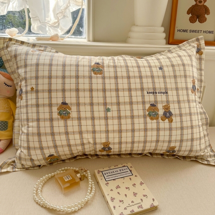 91家纺网 家纺一手货源 找家纺 （总）百寐 2025新款13372全棉信封印花枕套单人