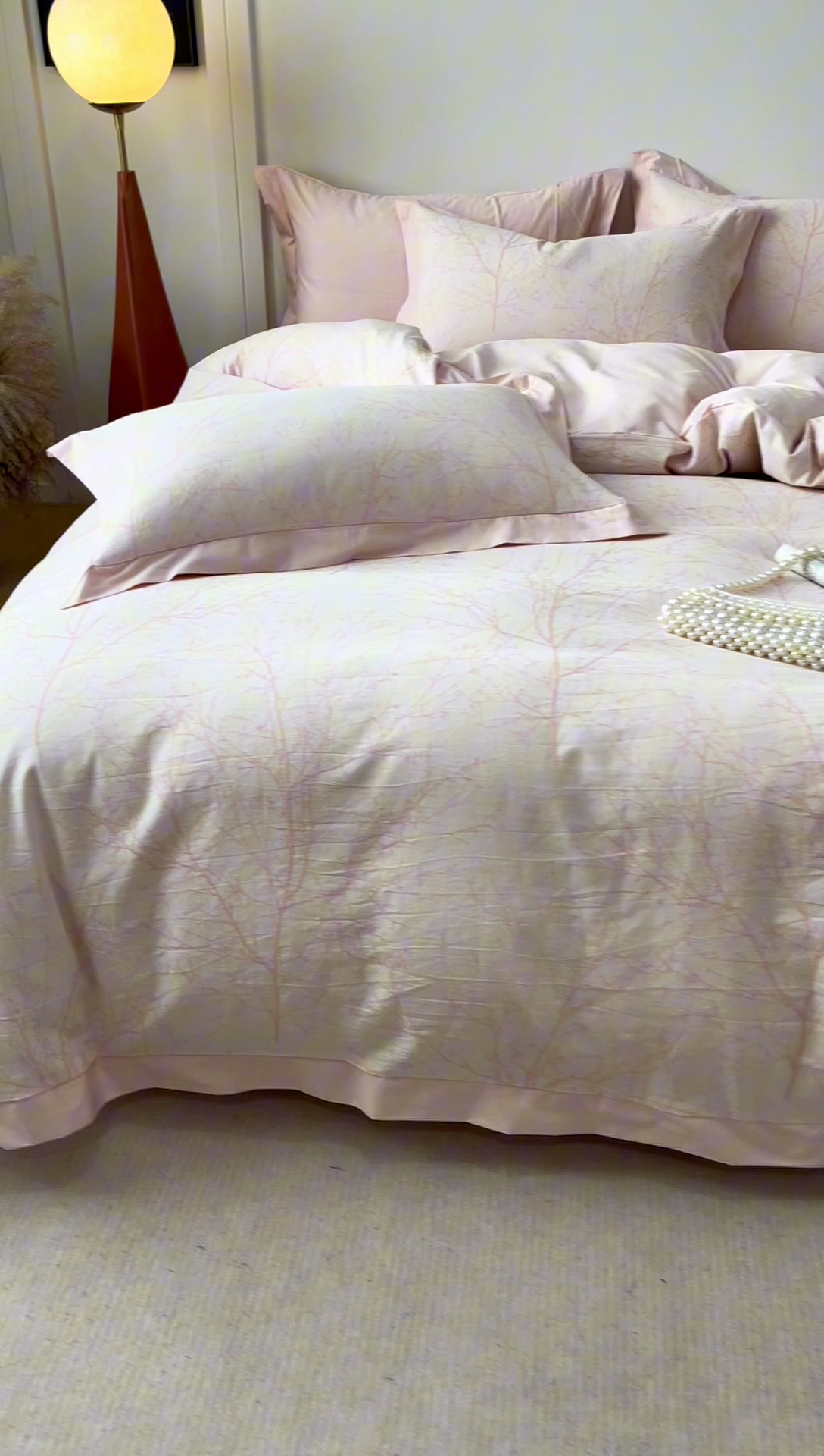 91家纺网 家纺一手货源 找家纺 （总）女子家纺 2025新款全棉纯棉宽边三层纱提花四件套