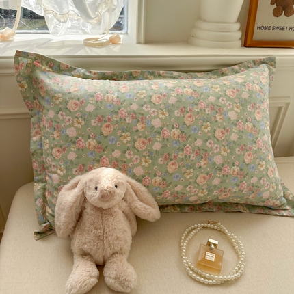 91家纺网 家纺一手货源 找家纺 （总）百寐 2025新款13372全棉信封印花枕套单人