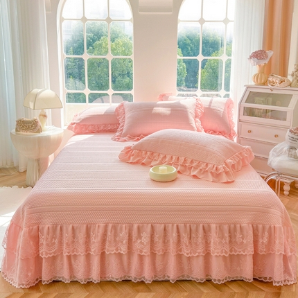 91家纺网 家纺一手货源 找家纺 （总）乐朵家居 2025新款洛丽塔系列A类凉感席三件套