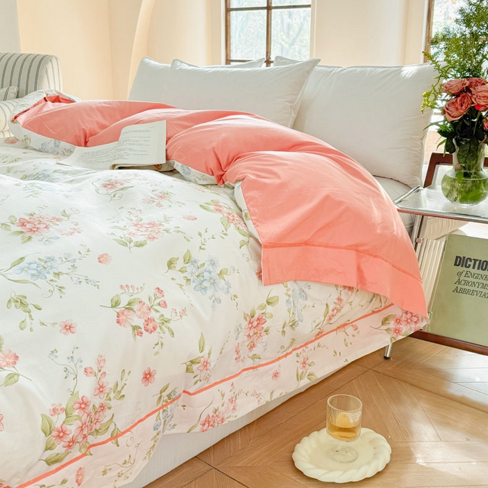 91家纺网 家纺一手货源 找家纺 7V 2025全棉被套133*76纯棉轻奢宽边单被套喷气长绒棉面料 蜜朵-米