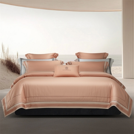 （总）高大尚婚庆馆 2025春夏新款 长绒棉高端绣花四件套-图丽斯