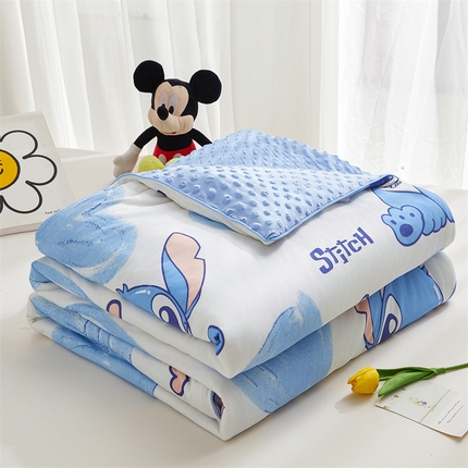 91家纺网 家纺一手货源 找家纺 （总）兄弟坊 2025新款正版授权卡通凉豆豆印花夏被