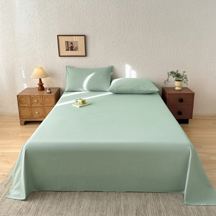 91家纺网 家纺一手货源 找家纺 （总）格里芬家纺 2025新款全棉纯色老粗布床单