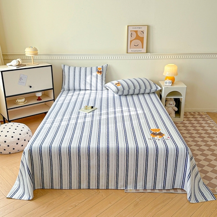 91家纺网 家纺一手货源 找家纺 （总）格里芬家纺 2025新款全棉烫画老粗布印花床单