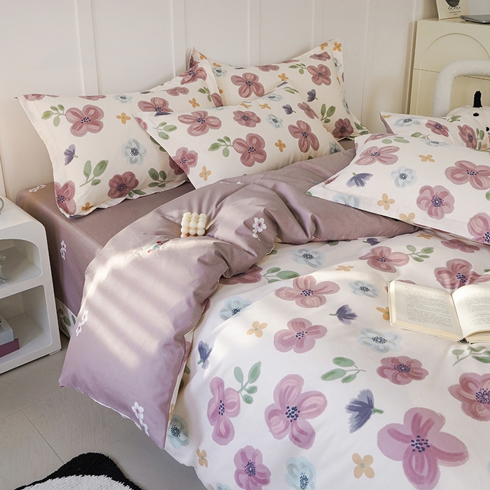 91家纺网 家纺一手货源 找家纺 登登家纺 2025新款全棉四件套 花都丽影