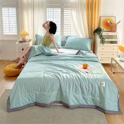 91家纺网 家纺一手货源 找家纺 （总）兄弟坊 2025新款日式良品水洗棉夏被