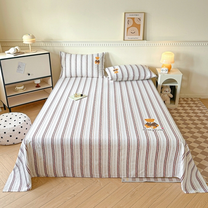 91家纺网 家纺一手货源 找家纺 （总）格里芬家纺 2025新款全棉烫画老粗布印花床单