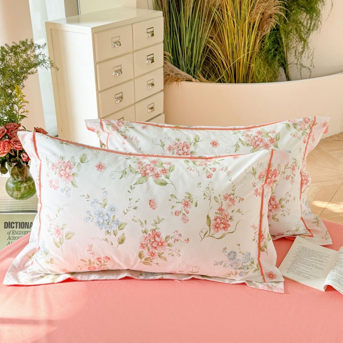 91家纺网 家纺一手货源 找家纺 7V 2025全棉被套133*76纯棉轻奢宽边单被套喷气长绒棉面料 蜜朵-米