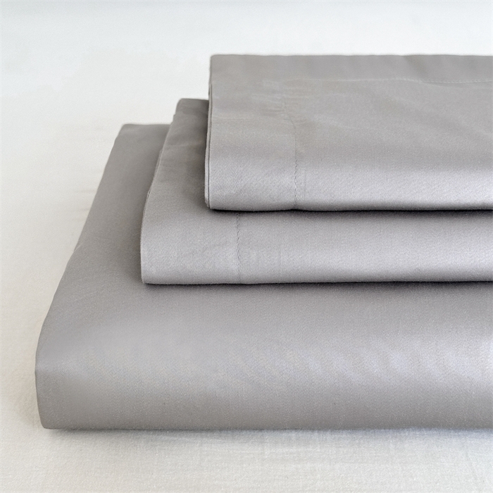91家纺网 家纺一手货源 找家纺 宝时兰 2025新款100支新疆长绒棉单品床单全棉枕套纯棉三件套 牧云灰
