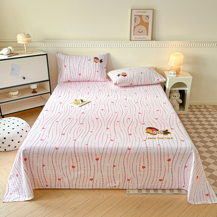 91家纺网 家纺一手货源 找家纺 （总）格里芬家纺 2025新款全棉烫画老粗布印花床单