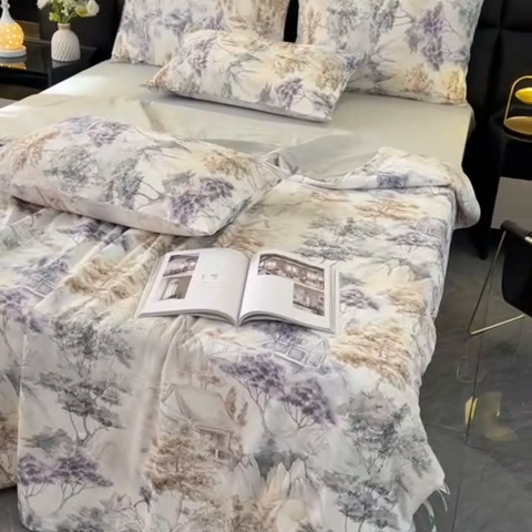 91家纺网 家纺一手货源 找家纺 欧夏家纺 2025新款凉感玻尿酸焕颜被夏被 福禄雅居