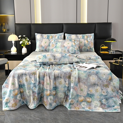 91家纺网 家纺一手货源 找家纺 欧夏家纺 2025新款凉感玻尿酸焕颜被夏被夏凉被空调被夏季薄被子直播供货