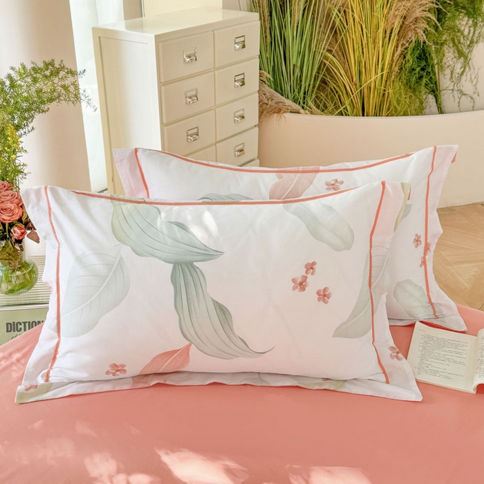 91家纺网 家纺一手货源 找家纺 7V 2025全棉被套133*76纯棉轻奢宽边单被套喷气长绒棉面料 雅绘