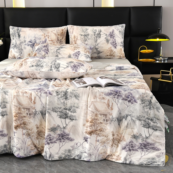 91家纺网 家纺一手货源 找家纺 欧夏家纺 2025新款凉感玻尿酸焕颜被夏被 福禄雅居