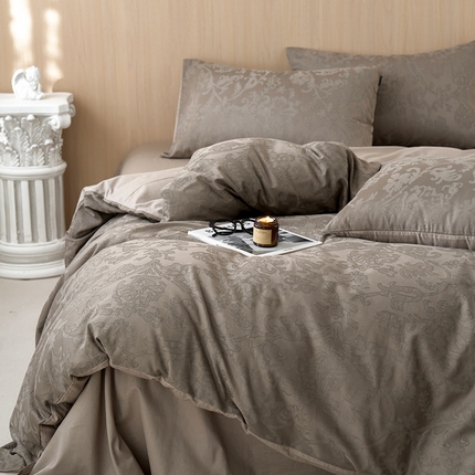 91家纺网 家纺一手货源 找家纺 （总）风向标家纺2025新款全棉浮雕提花四件套-科林斯系列