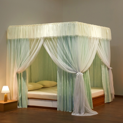 91家纺网 家纺一手货源 找家纺 （总）飞轮海蚊帐 2025新款三开门遮光蚊帐LX-1