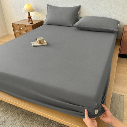 91家纺网 家纺一手货源 找家纺 （总）格里芬家纺 2025新款全棉纯色老粗布床笠