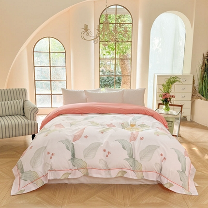 91家纺网 家纺一手货源 找家纺 （总）7V 2025全棉被套133*76纯棉轻奢宽边单被套喷气长绒棉面料