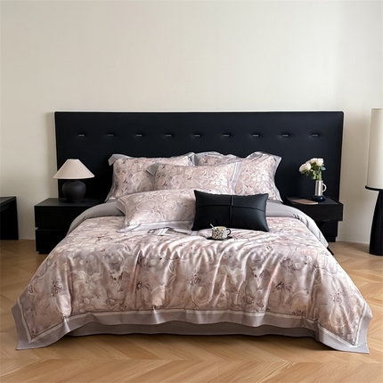 91家纺网 家纺一手货源 找家纺 （总）朵希曼 2025年新款60s天丝棉数码印花四件套