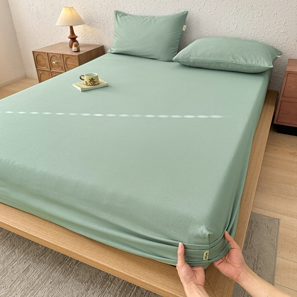 91家纺网 家纺一手货源 找家纺 （总）格里芬家纺 2025新款全棉纯色老粗布床笠