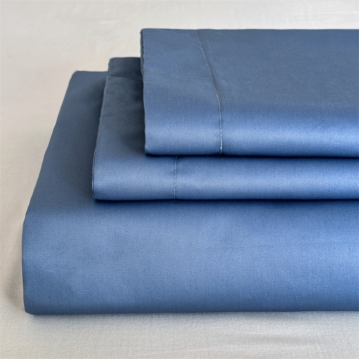 91家纺网 家纺一手货源 找家纺 宝时兰 2025新款100支新疆长绒棉单品床单全棉枕套纯棉三件套 景泰蓝