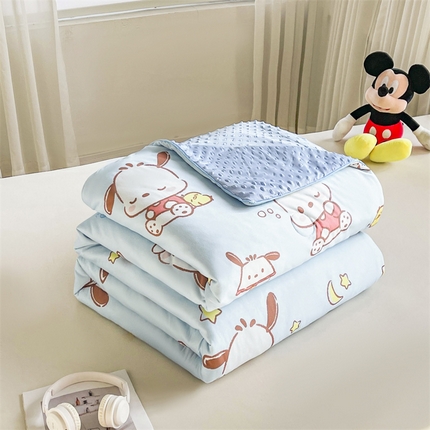 91家纺网 家纺一手货源 找家纺 （总）兄弟坊 2025新款正版授权卡通凉豆豆印花夏被