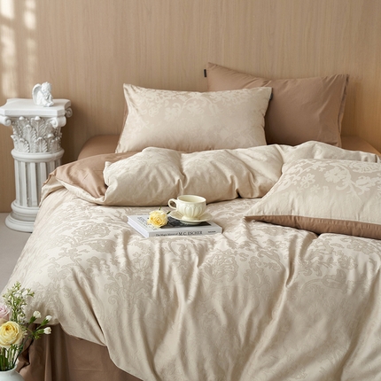 91家纺网 家纺一手货源 找家纺 （总）风向标家纺2025新款全棉浮雕提花四件套-科林斯系列