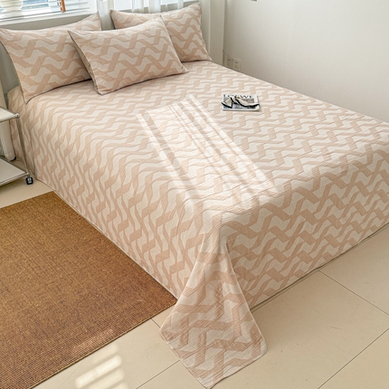 91家纺网 家纺一手货源 找家纺 （总）眠博士2025新款AB版简约时尚A类全棉三层纱系列单床单