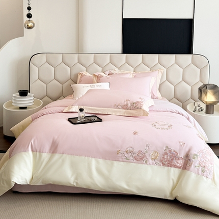 91家纺网 家纺一手货源 找家纺 （总）2025新款全棉伊莉莎系列四件套