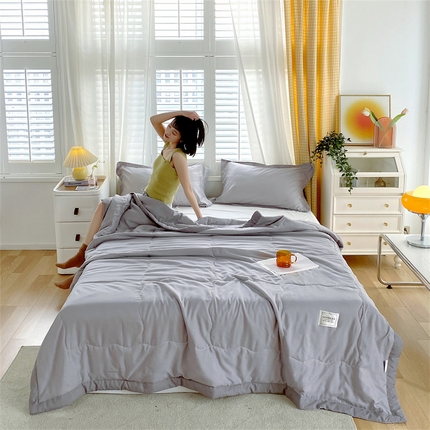 91家纺网 家纺一手货源 找家纺 （总）兄弟坊 2025新款日式良品水洗棉夏被