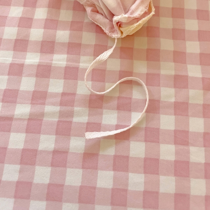 91家纺网 家纺一手货源 找家纺 （总）梦之岛 2025新款ins韩版奶茶风云朵棉可爱毛巾绣四件套