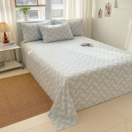 91家纺网 家纺一手货源 找家纺 （总）眠博士2025新款AB版简约时尚A类全棉三层纱系列单床单