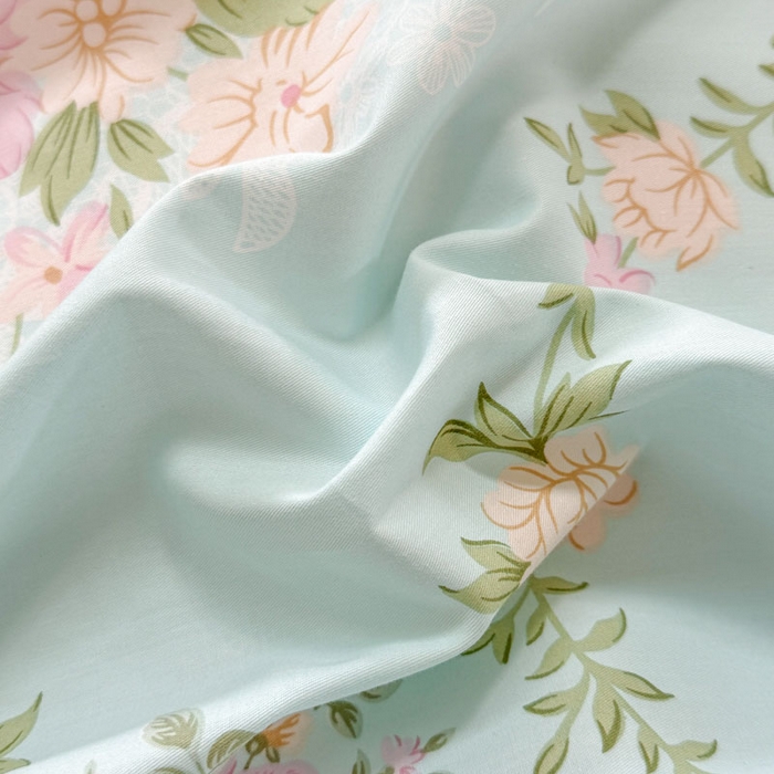 91家纺网 家纺一手货源 找家纺 7V 2025全棉被套133*76纯棉轻奢宽边单被套喷气长绒棉面料 曼妙